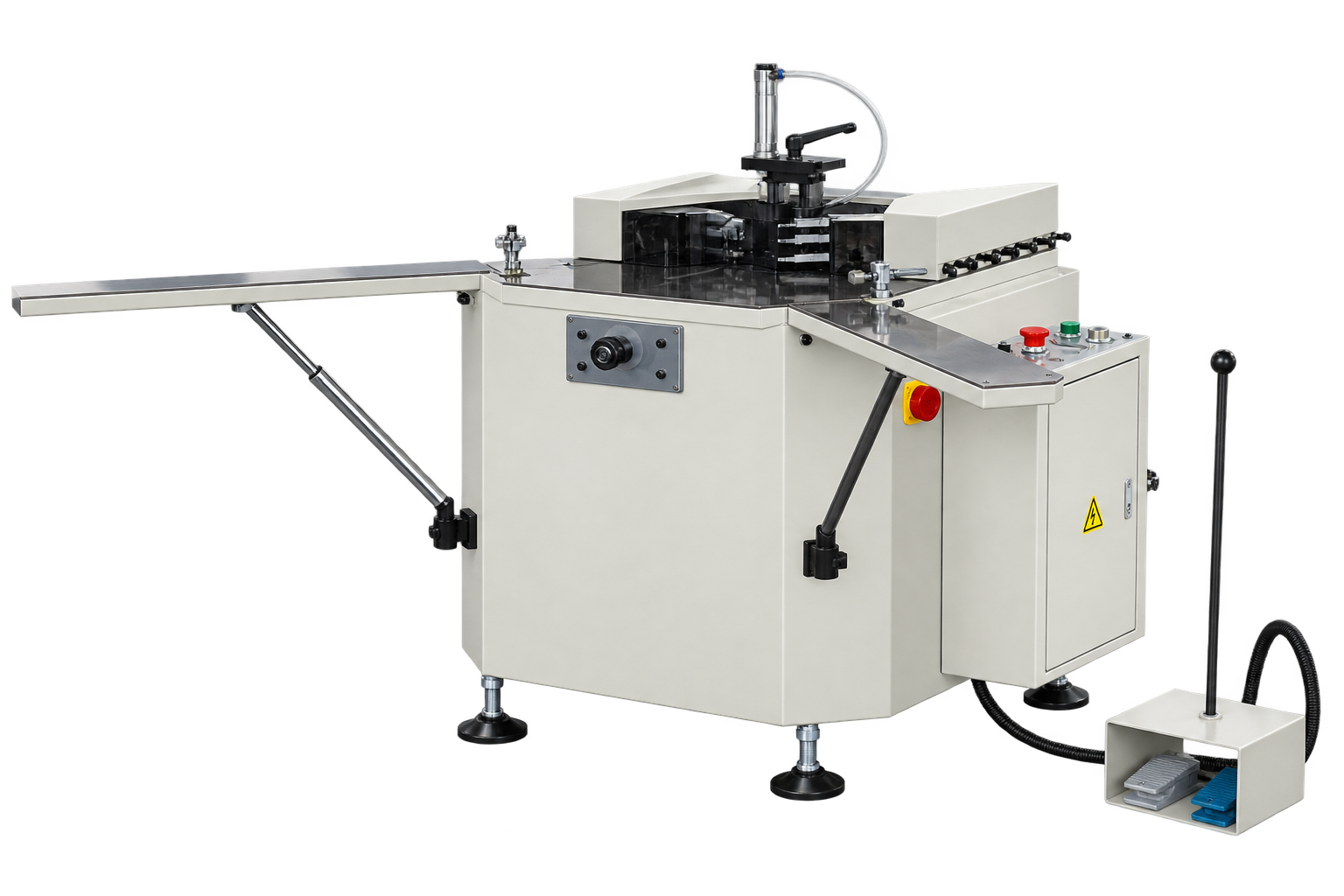 Corner Crimping Machine - Penyambung sudut potongan profil aluminium - FrameLuxe